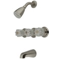 thumbnail image 1 of Kingston Brass KB138 Tub and Shower Faucet, Brushed Nickel, 1 of 3