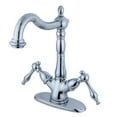 thumbnail image 1 of Kingston Brass KB1428BL Vessel Mount Bathroom Faucet, Brushed Nickel, 1 of 4