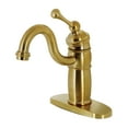 thumbnail image 1 of Kingston Brass KB1487BL Vintage Single-Handle Monoblock Bar Faucet, Brushed Brass, 1 of 2