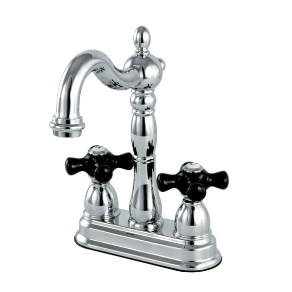 Kingston Brass KB1491PKX Duchess Two-Handle 2-Hole Deck Mount Bar Faucet in Polished Chrome