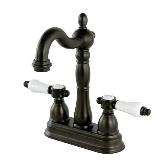 Kingston Brass KB1495BPL Bel-Air Two-Handle 2-Hole Deck Mount Bar Faucet in Oil Rubbed Bronze