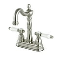 thumbnail image 1 of Kingston Brass KB1498BPL Bel-Air Two-Handle 2-Hole Deck Mount Bar Faucet in Brushed Nickel, 1 of 7