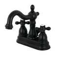 thumbnail image 1 of Kingston Brass KB1600AX Heritage 4 in. Centerset Bathroom Faucet, Matte Black, 1 of 4