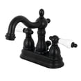 thumbnail image 1 of Kingston Brass KB1600PL Heritage 4 in. Centerset Bathroom Faucet, Matte Black, 1 of 4