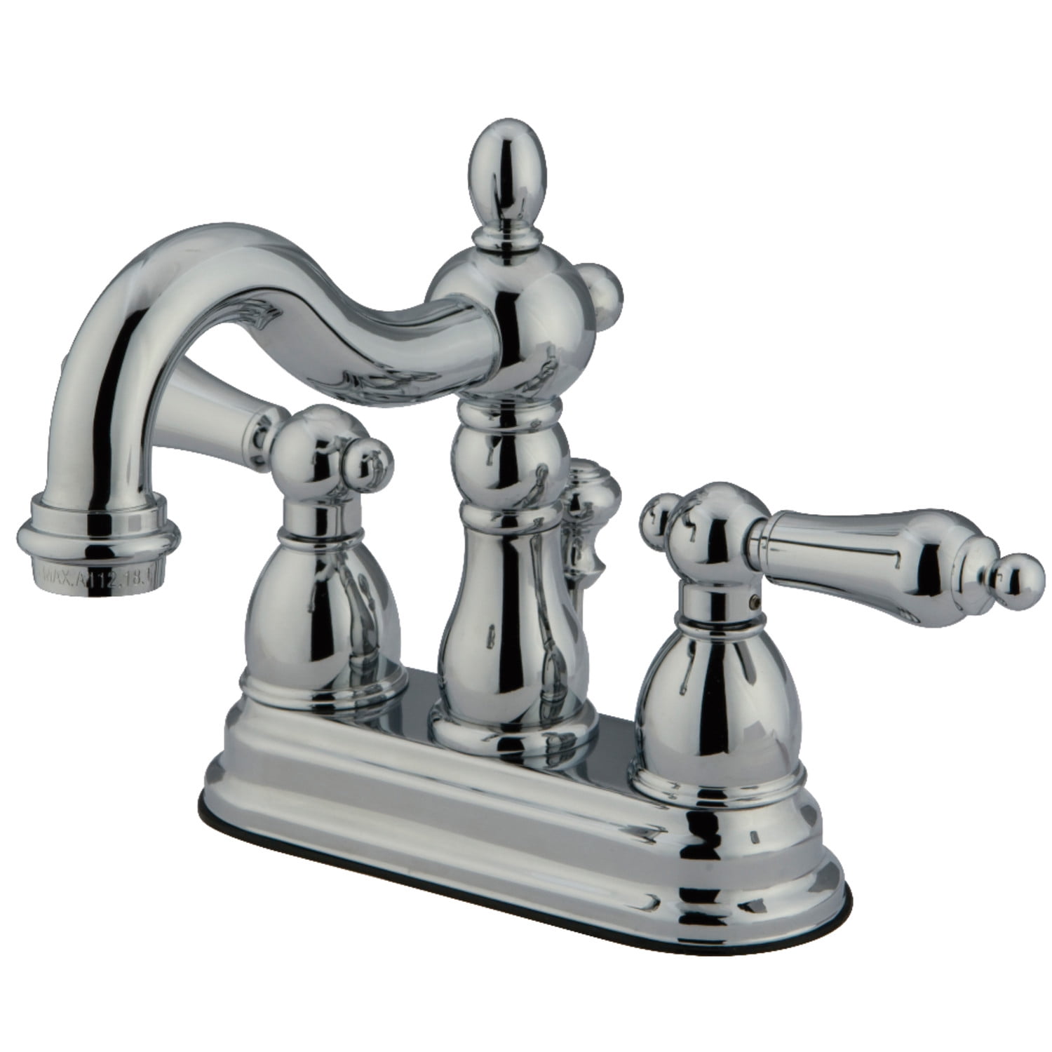 Kingston Brass KB1601ALB 4 in. Centerset Bathroom Faucet, Polished Chrome