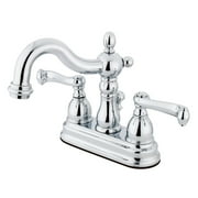Kingston Brass KB1601FL 4 in. Centerset Bathroom Faucet, Polished Chrome