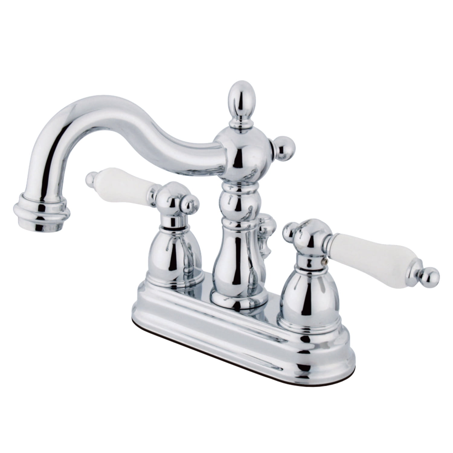 Heritage Elegance Polished Chrome Centerset Bathroom Faucet