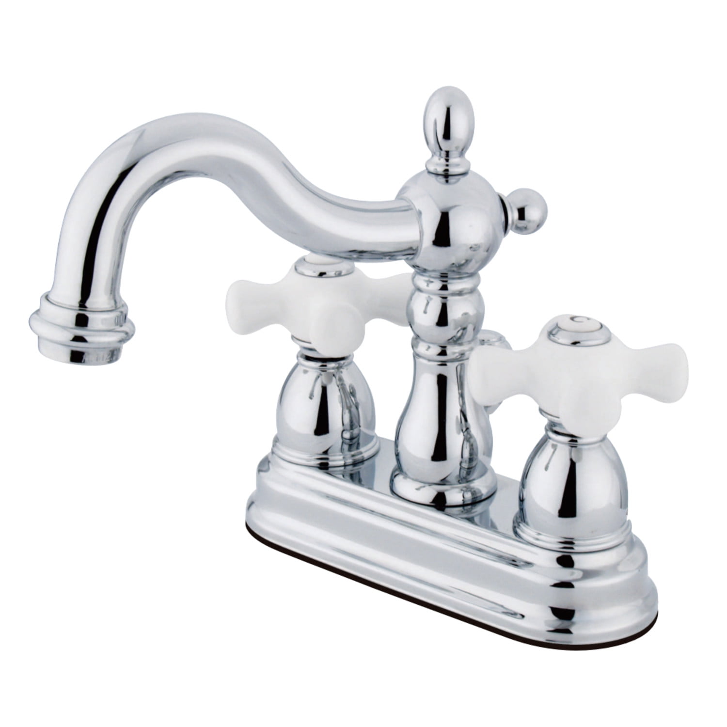 Heritage Elegance Polished Chrome Centerset Bathroom Faucet