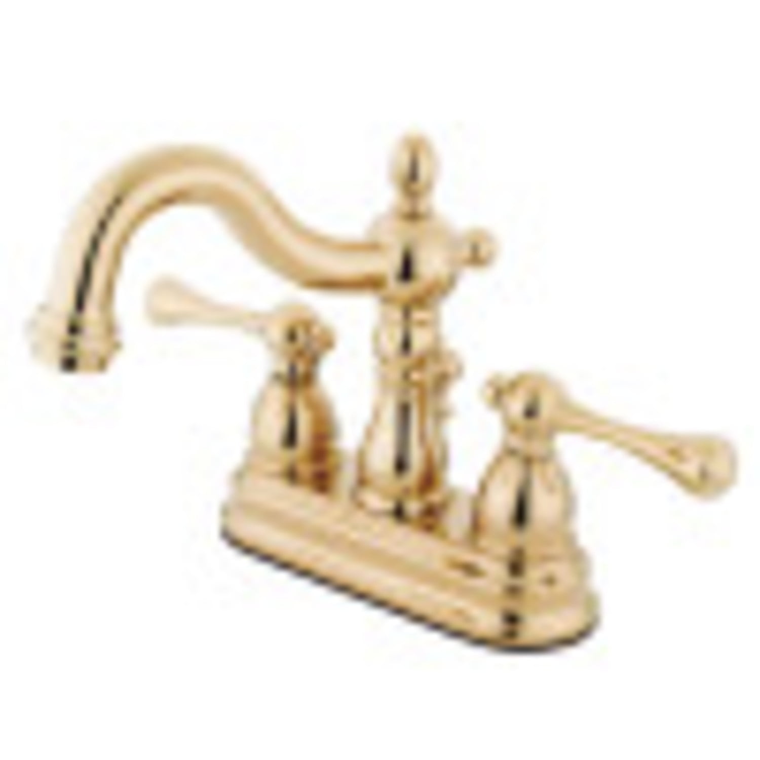 Kingston Brass KB1605ALB Heritage 4-Inch Centerset Bathroom Faucet - Oil Rubbed Bronze With Pop-Up Drain