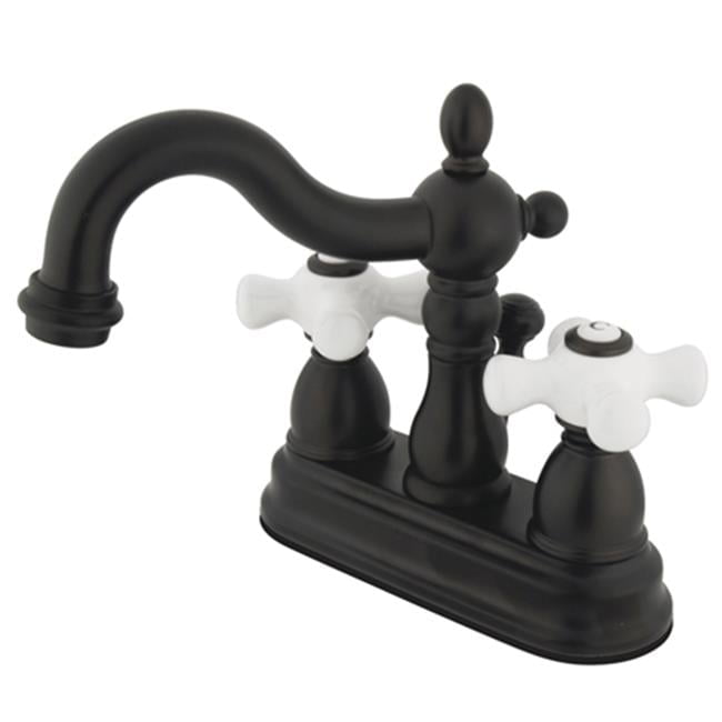 Victorian Grace 4" Centerset Oil-Rubbed Bronze Bathroom Faucet