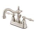 thumbnail image 1 of Kingston Brass KB1608NL 4 in. Centerset Bathroom Faucet, Brushed Nickel, 1 of 2