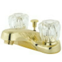 Kingston Brass KB162 4 in. Center Set Deck Mount Bathroom Faucet, Polished Brass