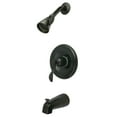 thumbnail image 1 of Kingston Brass KB1635DFL NuFrench Standard Mount Tub & Shower Faucet, Oil Rubbed Bronze, 1 of 2