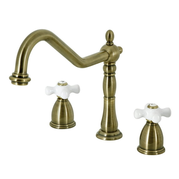 Kingston Brass Heritage 8" Center Kitchen Faucet without Deck