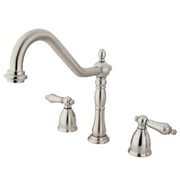 Kingston Brass KB1798ALLS Widespread Kitchen Faucet, Brushed Nickel