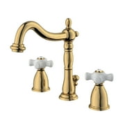 Kingston Brass Heritage KB197 Widespread Mounted Bathroom Faucet