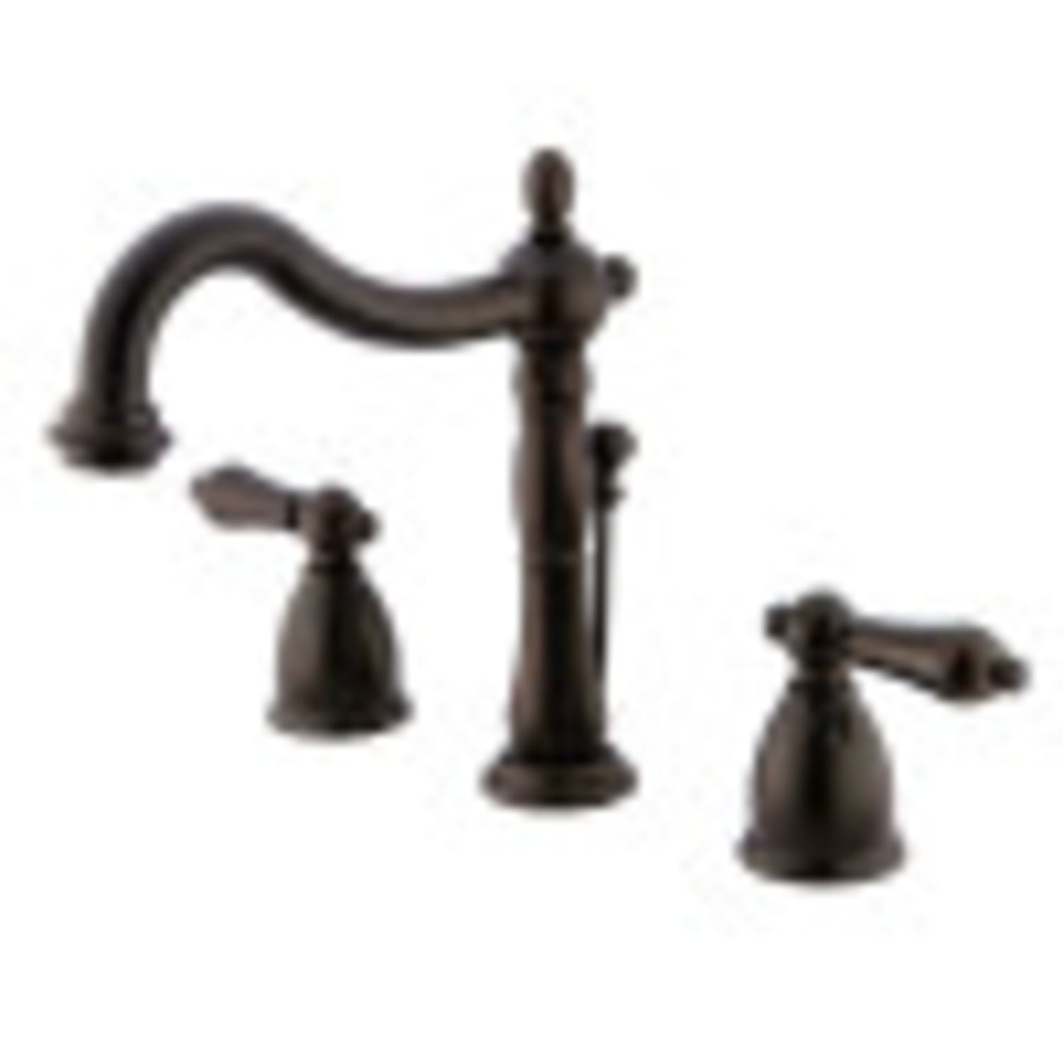 Heritage Oil Rubbed Bronze Widespread Bathroom Faucet