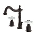thumbnail image 1 of Kingston Brass KB1975PX Heritage Widespread Bathroom Faucet with Plastic Pop-Up, Oil Rubbed Bronze, 1 of 2