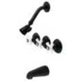 thumbnail image 1 of Kingston Brass KB230PX Victorian Tub and Shower Faucet, Matte Black, 1 of 2