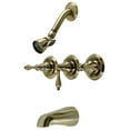 thumbnail image 1 of Kingston Brass KB233ALAB Victorian Tub & Shower Faucet, Antique Brass, 1 of 5