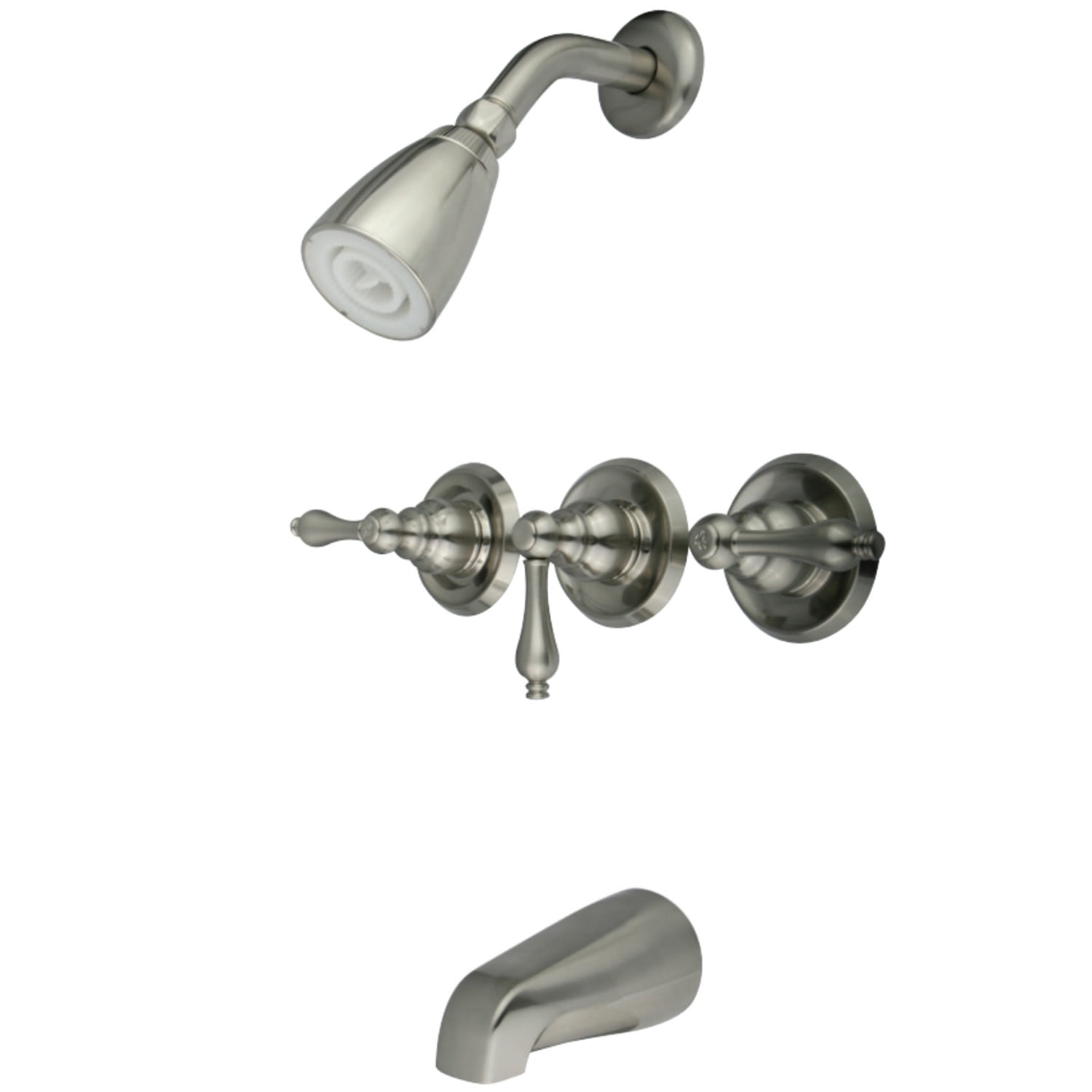 Kingston Brass KB238AL Victorian Tub & Shower Faucet, Brushed Nickel
