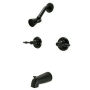 Kingston Brass KB240KL Knight Tub and Shower Faucet, Matte Black