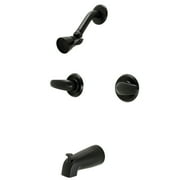 Kingston Brass KB240LL Legacy Tub and Shower Faucet, Matte Black
