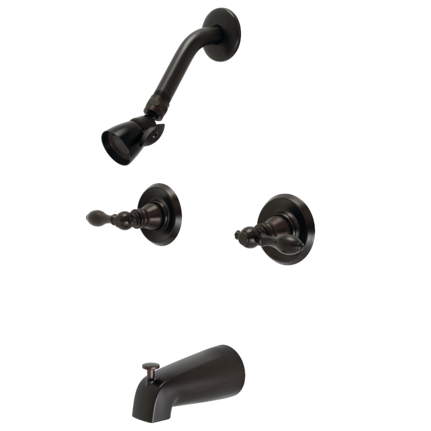 Kingston Brass KB245ACL American Classic Two-Handle Tub and Shower ...