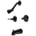 thumbnail image 1 of Kingston Brass KB245FL Royal Two-Handle Tub and Shower Faucet, Oil Rubbed Bronze, 1 of 3