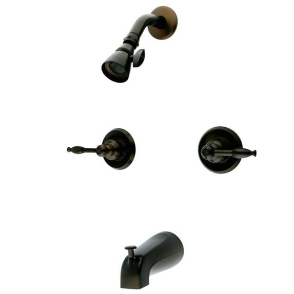 Kingston Brass KB245KL Tub and Shower Faucet, Oil Rubbed Bronze