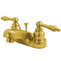 Kingston Brass KB252AL 4 in. Centerset Bathroom Faucet, Polished Brass