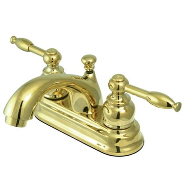 Kingston Brass KB604B 4 in. Centerset Bathroom Faucet, Polished Chrome - Walmart.com