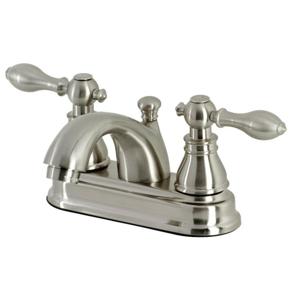Kingston Brass KB2608ACL American Classic 4" Centerset Bathroom Faucet, Brushed Nickel