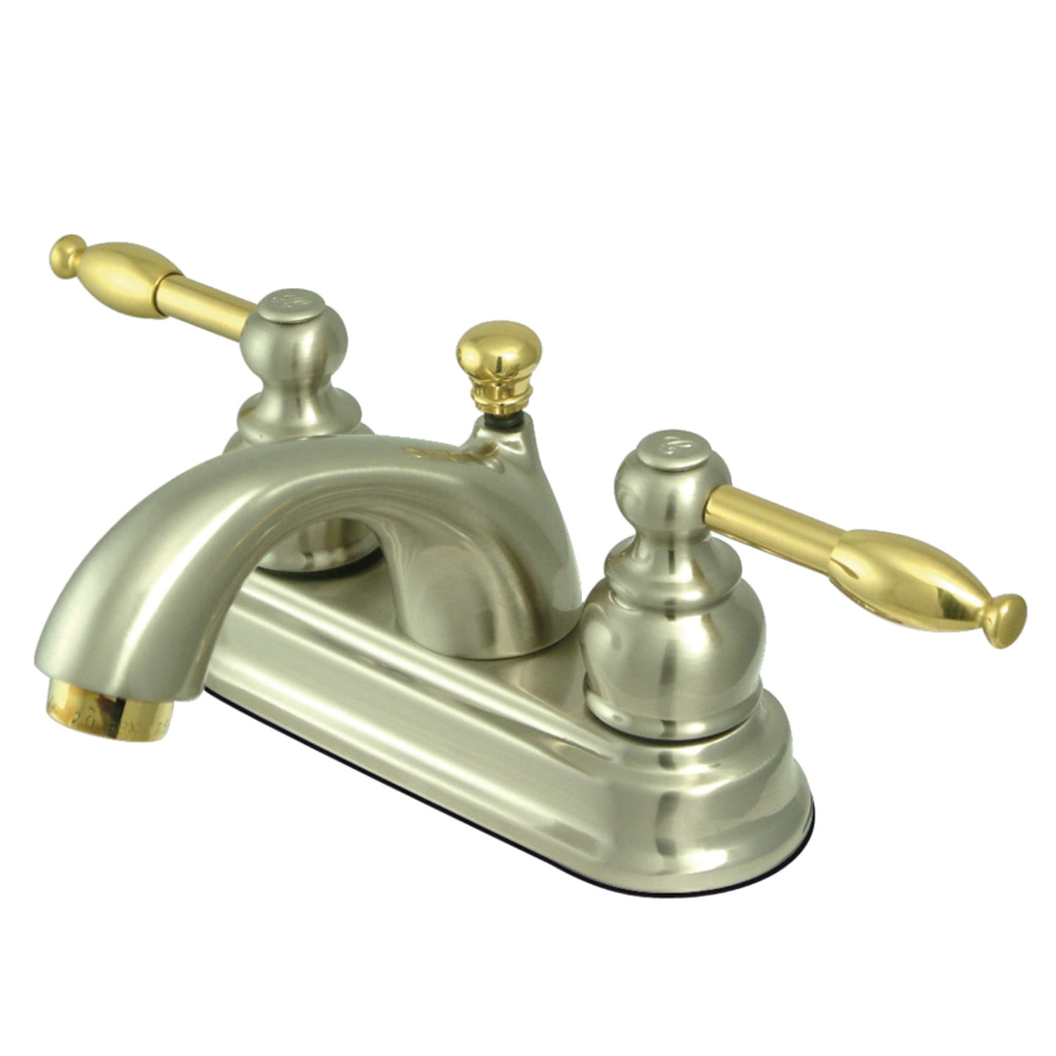 Kingston Brass Knight Two Handle 4" Centerset Lavatory Faucet with Retail Pop-up