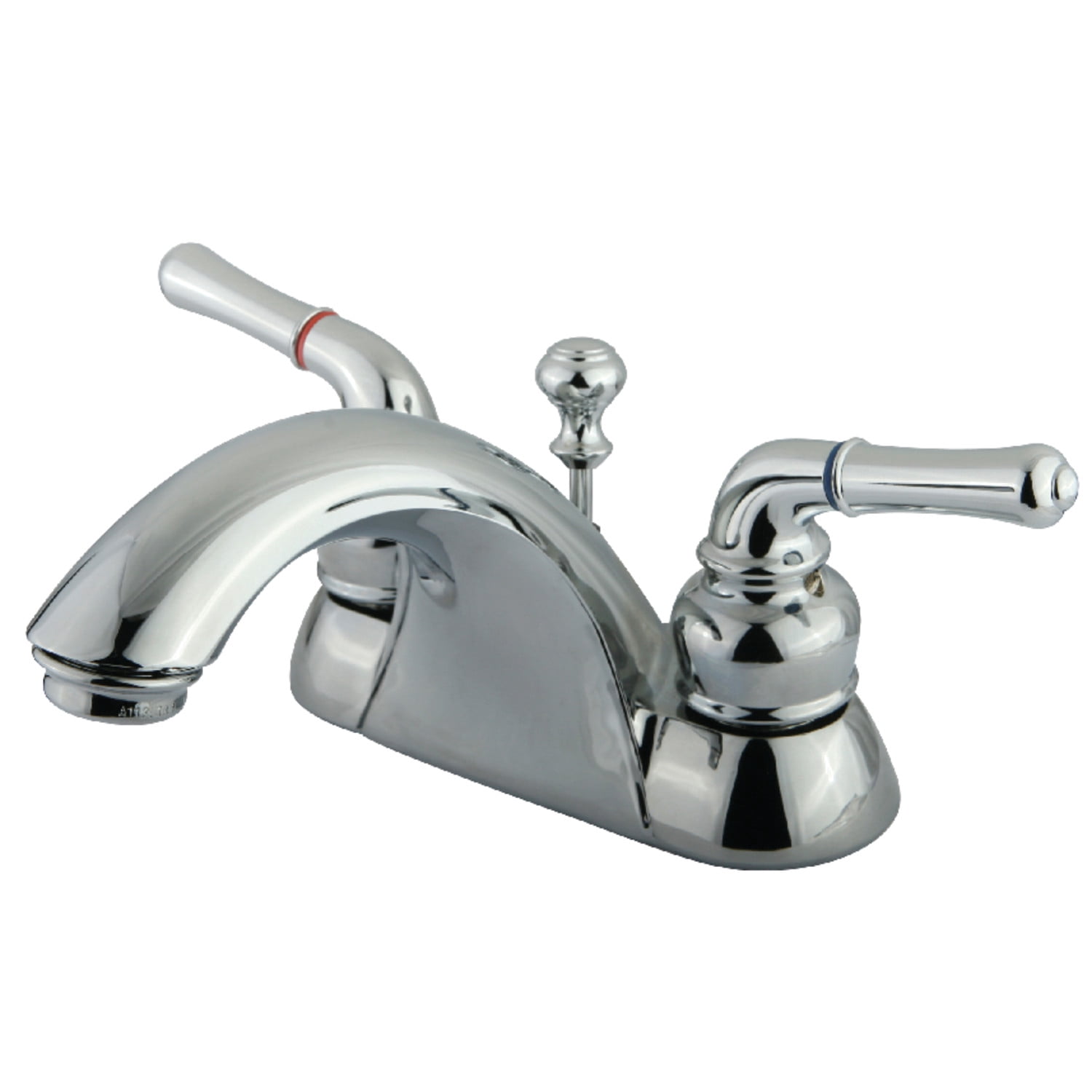 Kingston Brass Naples Two Handle 4" Centerset Lavatory Faucet with Retail Pop-up