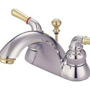 Kingston Brass KB2624B Two Handle 4 in. Centerset Lavatory Faucet with Retail Pop-up