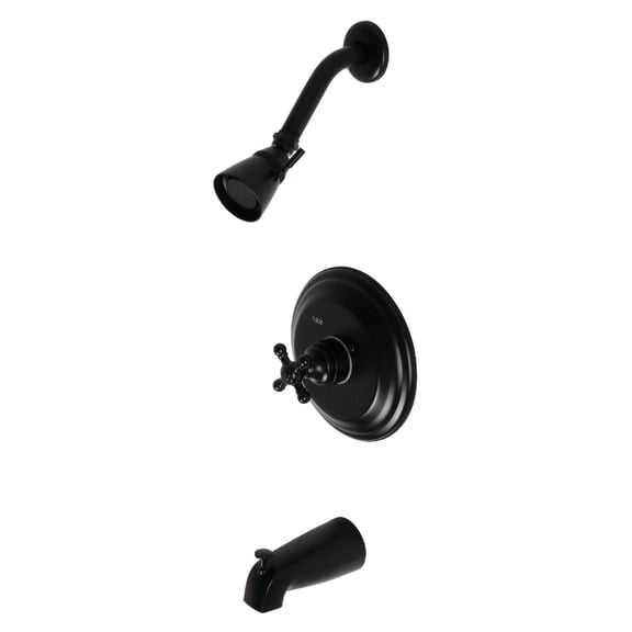 Kingston Brass KB2630BX Metropolitan Single-Handle Pressure Balanced Tub and Shower Faucet, Matte Black