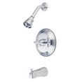 thumbnail image 1 of Kingston Brass KB2631BX Metropolitan Tub & Shower Faucet, Polished Chrome, 1 of 2