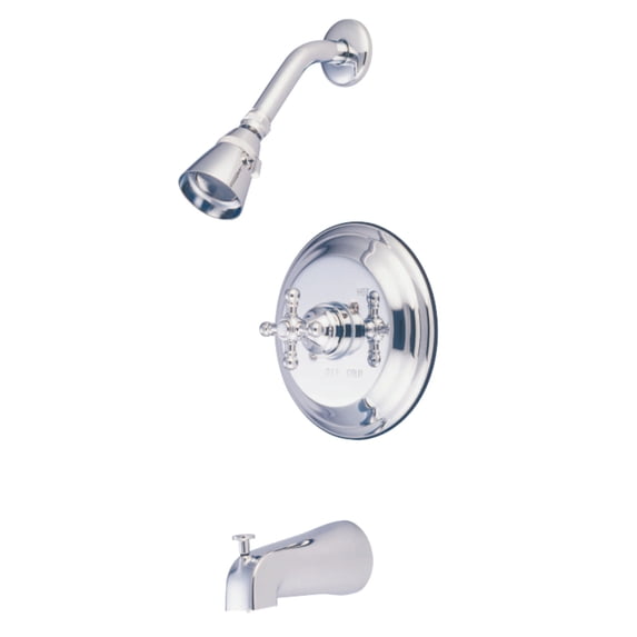 Kingston Brass KB2631BX Metropolitan Tub & Shower Faucet, Polished Chrome