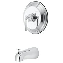 Kingston Brass KB2631ELTO Tub Only, Polished Chrome