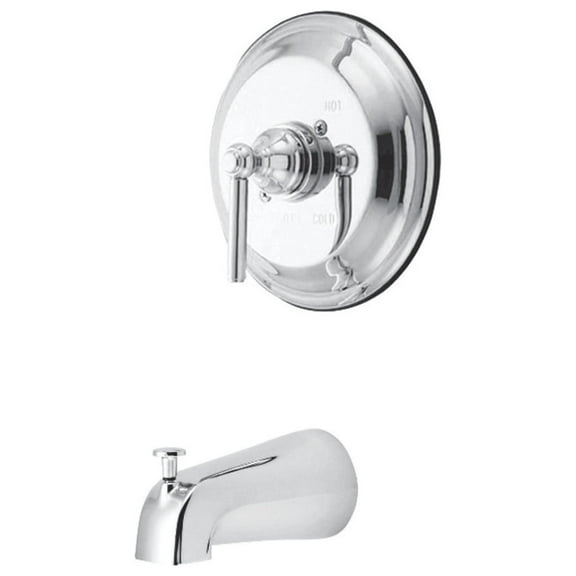 Kingston Brass KB2631ELTO Tub Only, Polished Chrome