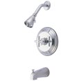 thumbnail image 1 of Kingston Brass KB2631EX Tub and Shower Faucet, Polished Chrome, 1 of 2