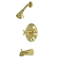 thumbnail image 1 of Kingston Brass KB2632BXT Tub and Shower Trim Only, Polished Brass, 1 of 2