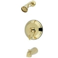 thumbnail image 1 of Kingston Brass KB2632DFL NuFrench Tub & Shower Faucet, Polished Brass, 1 of 2