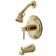 thumbnail image 1 of Kingston Brass KB2632DL Concord Tub & Shower Faucet, Polished Brass, 1 of 2