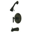 thumbnail image 1 of Kingston Brass KB2635MLT Wall Mount Tub and Shower Faucet Trim Only, Oil Rubbed Bronze, 1 of 5
