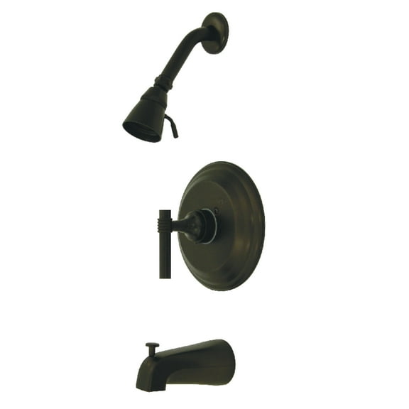 Kingston Brass KB2635MLT Wall Mount Tub and Shower Faucet Trim Only, Oil Rubbed Bronze