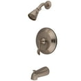 thumbnail image 1 of Kingston Brass KB2638DFL NuFrench Tub & Shower Faucet, Brushed Nickel, 1 of 2