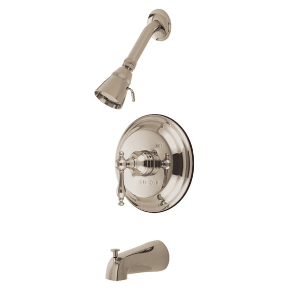Kingston Brass KB2638NL Tub and Shower Faucet, Bru