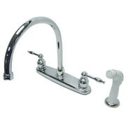 Kingston Brass KB2791KL Knight Centerset Kitchen Faucet, Polished Chrome